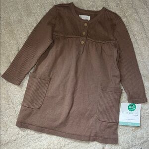 Brown Kids Casual Dress